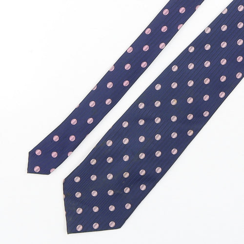 Lloyd Attree & Smith Mens Multicoloured Polka Dot Silk Pointed Tie One Size