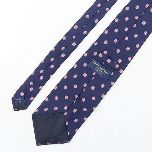 Lloyd Attree & Smith Mens Multicoloured Polka Dot Silk Pointed Tie One Size