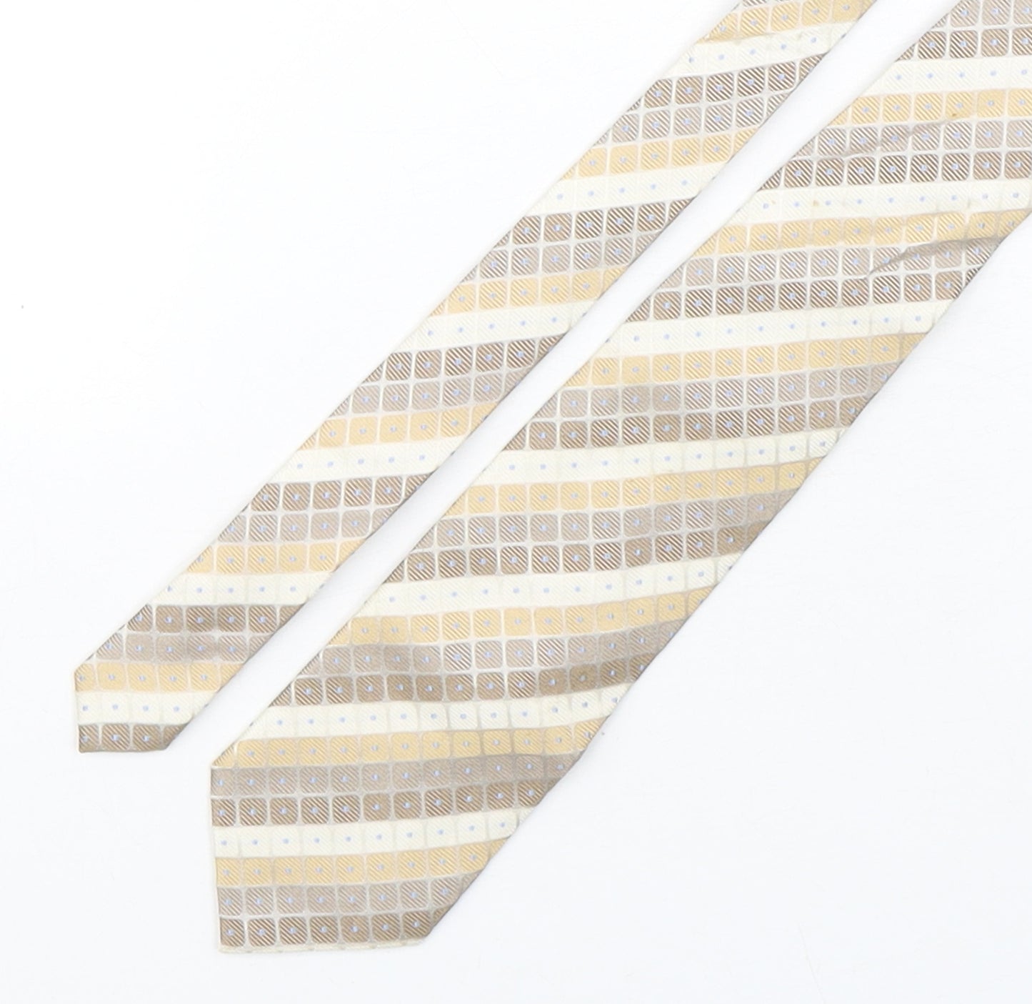 Pierre Cardin Mens Multicoloured Plaids & Checks Silk Pointed Tie One Size
