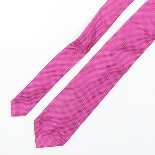 Marks and Spencer Mens Purple Grenadine Silk Pointed Tie One Size