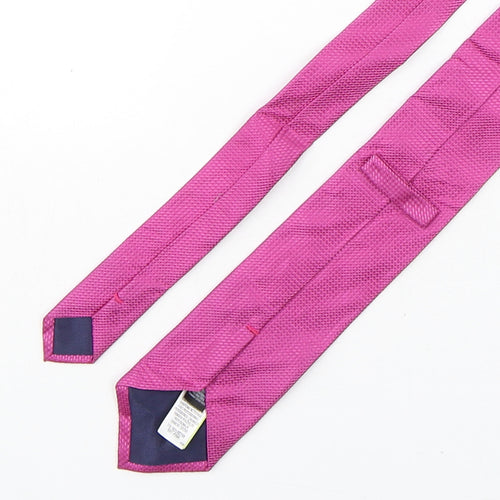 Marks and Spencer Mens Purple Grenadine Silk Pointed Tie One Size