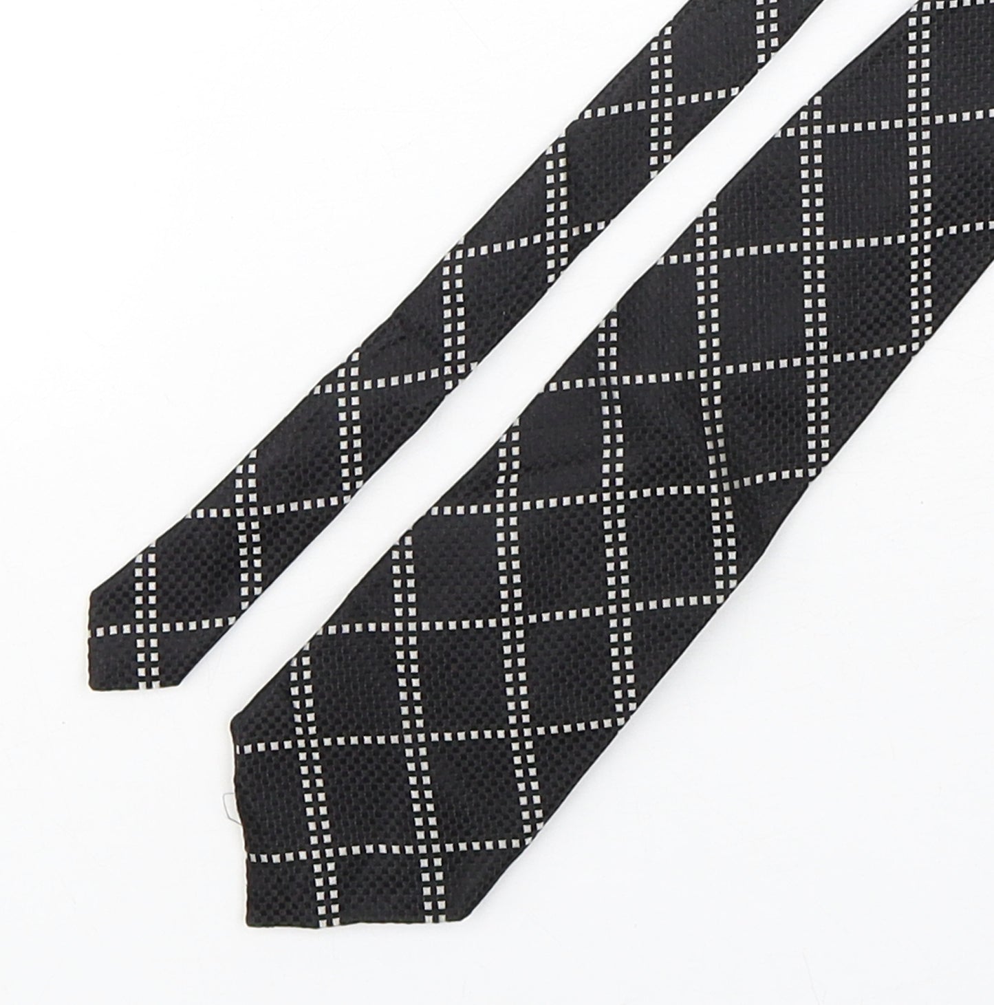 NEXT Mens Multicoloured Plaids & Checks Silk Pointed Tie One Size