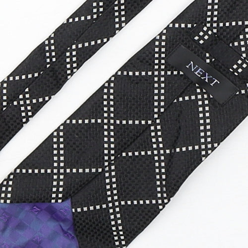 NEXT Mens Multicoloured Plaids & Checks Silk Pointed Tie One Size