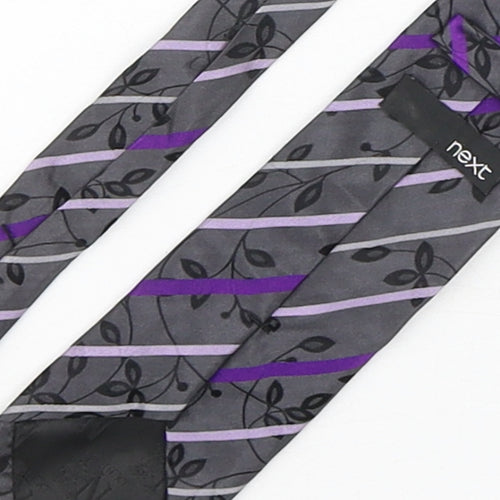 NEXT Mens Multicoloured Striped Silk Pointed Tie One Size