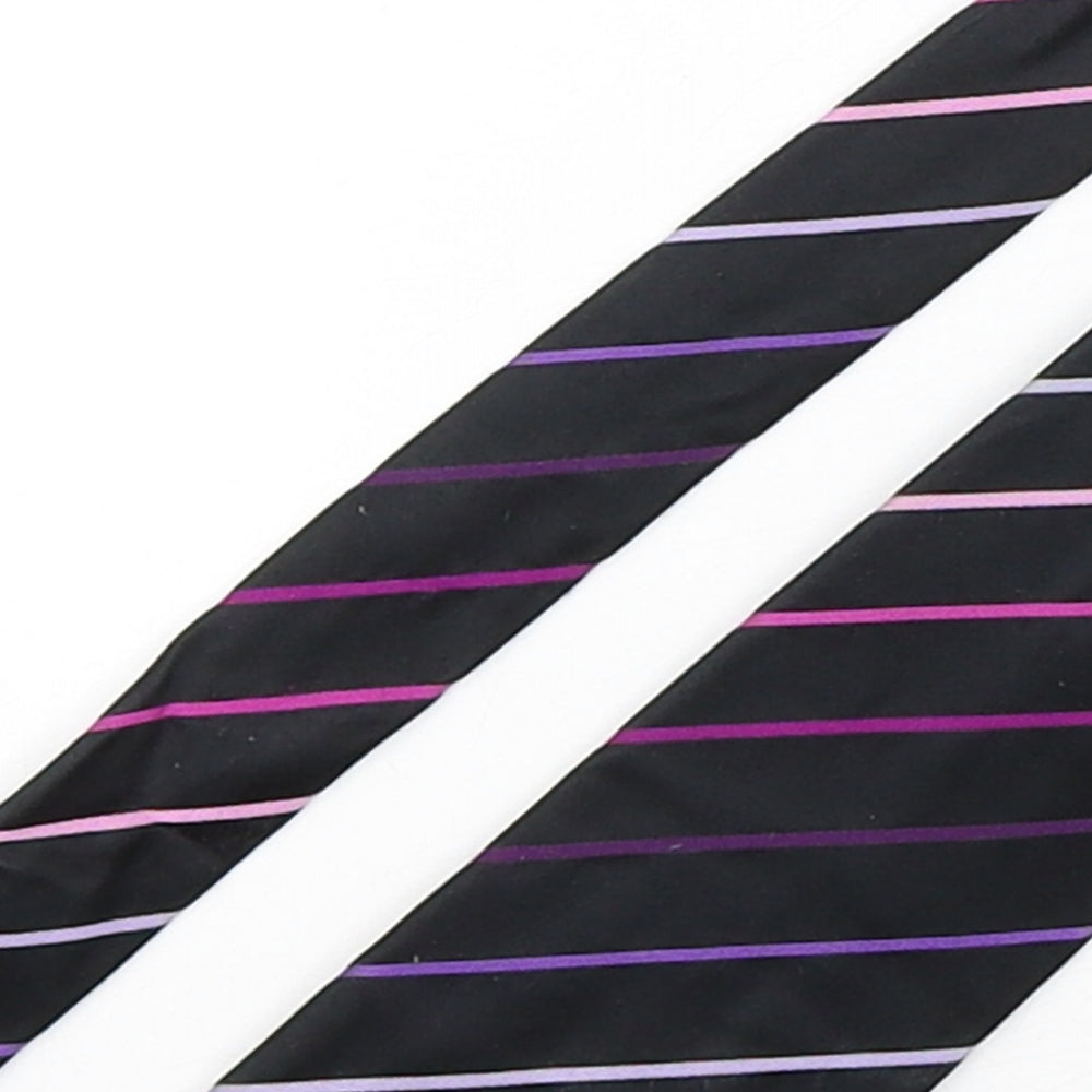 Ben Sherman  Mens Multicoloured Striped Silk Pointed Tie One Size