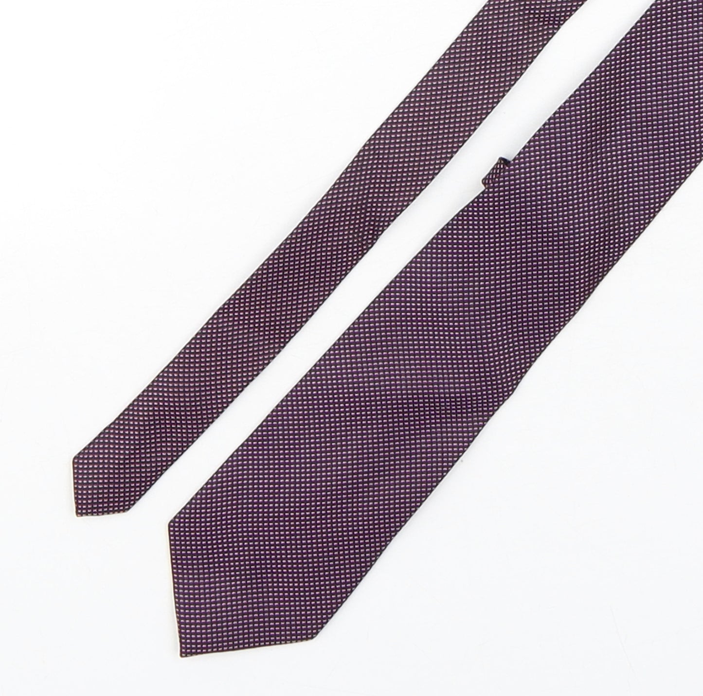 Jeff Banks  Mens Multicoloured Plaids & Checks Polyester Pointed Tie One Size