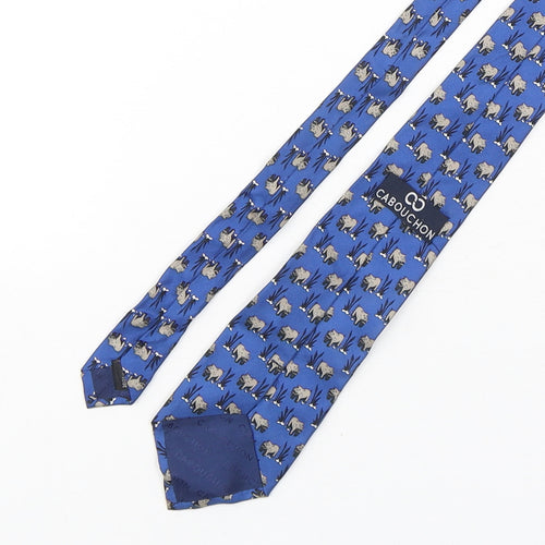 Cabouchon Mens Multicoloured Geometric Silk Pointed Tie One Size - Hippo