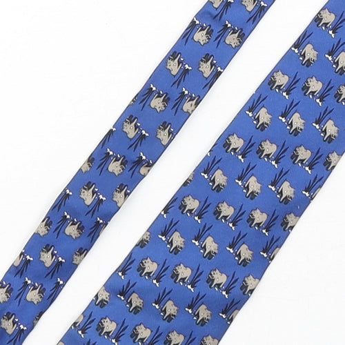 Cabouchon Mens Multicoloured Geometric Silk Pointed Tie One Size - Hippo