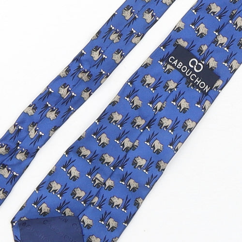 Cabouchon Mens Multicoloured Geometric Silk Pointed Tie One Size - Hippo