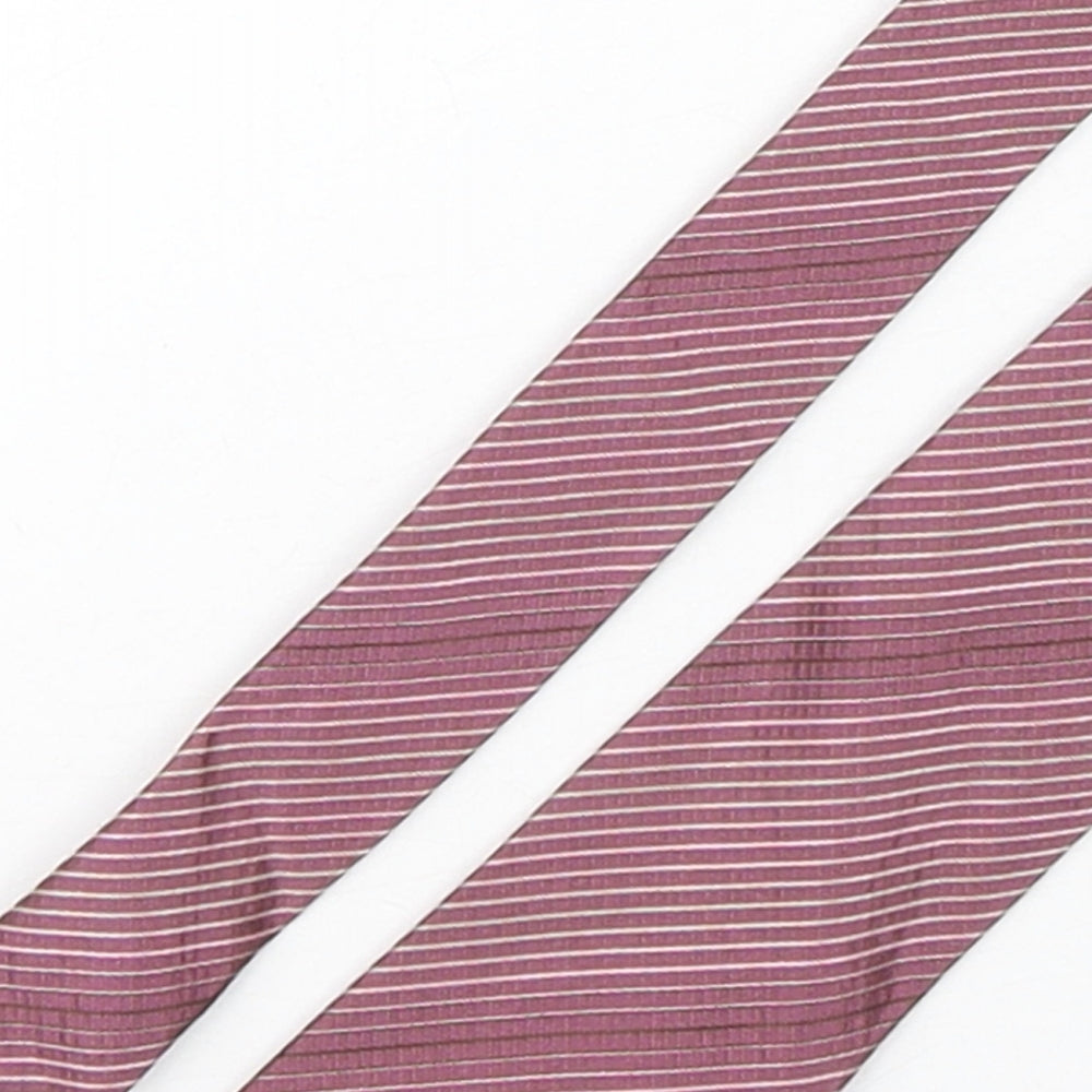 Jeff Banks Mens Multicoloured Striped Silk Pointed Tie One Size