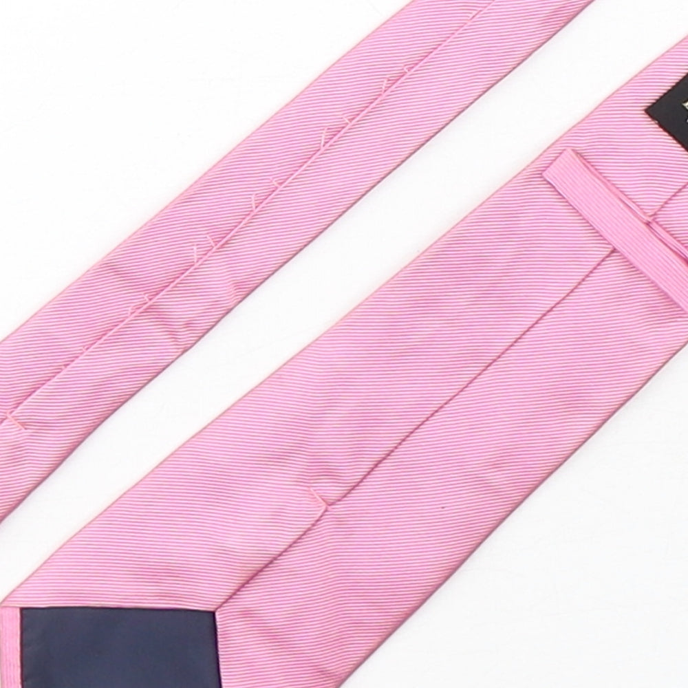 Dehavilland Mens Pink  Silk Pointed Tie One Size