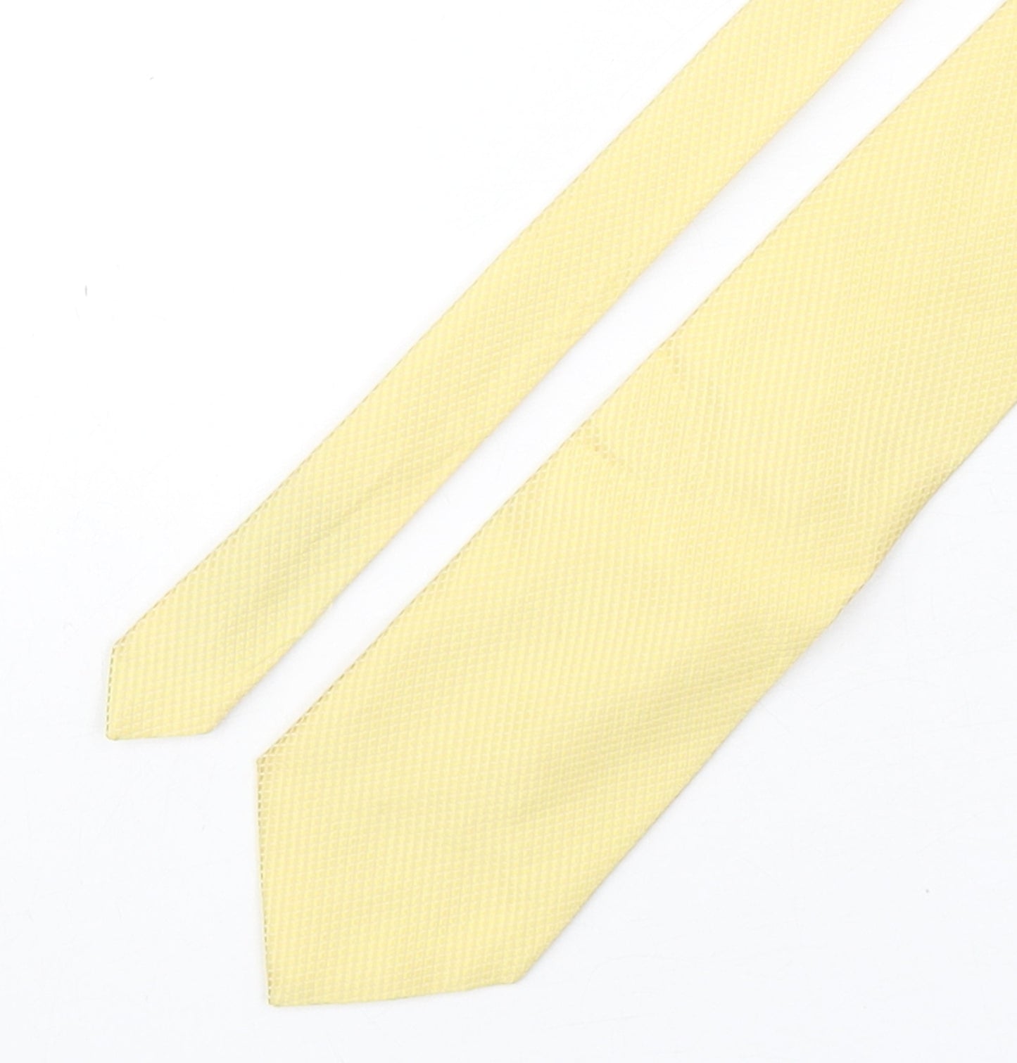 Benjamin James Mens Gold Grenadine Silk Pointed Tie One Size