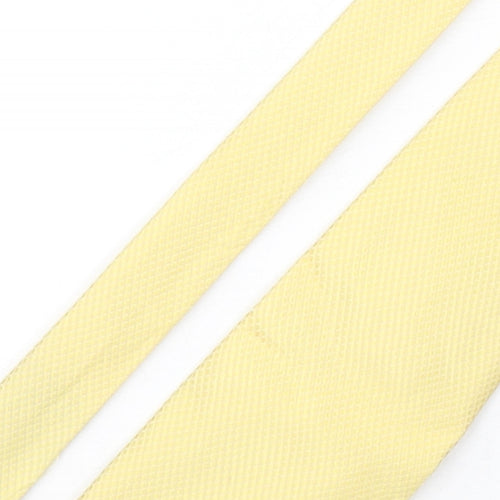 Benjamin James Mens Gold Grenadine Silk Pointed Tie One Size