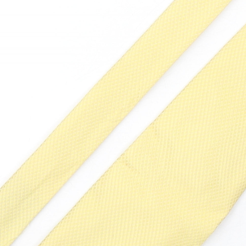 Benjamin James Mens Gold Grenadine Silk Pointed Tie One Size