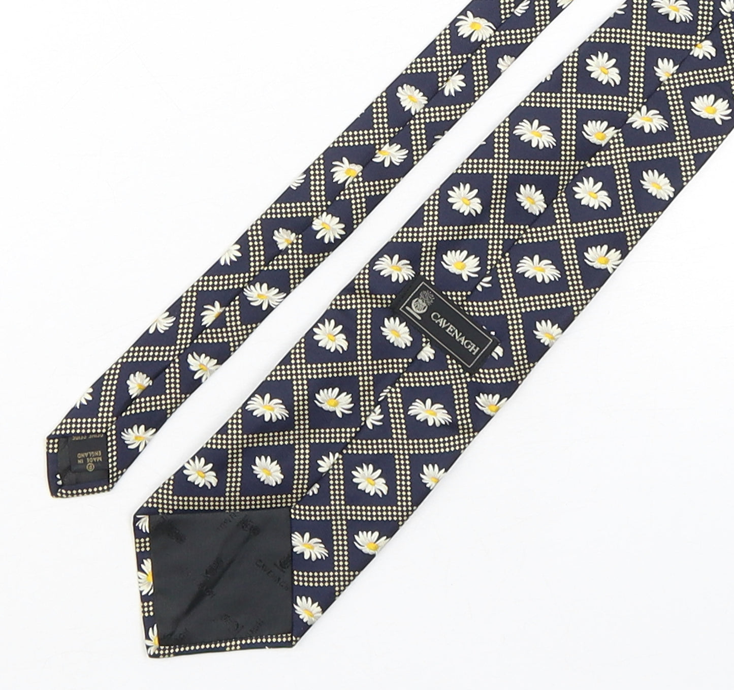 Cavenagh Mens Multicoloured Floral Silk Pointed Tie One Size