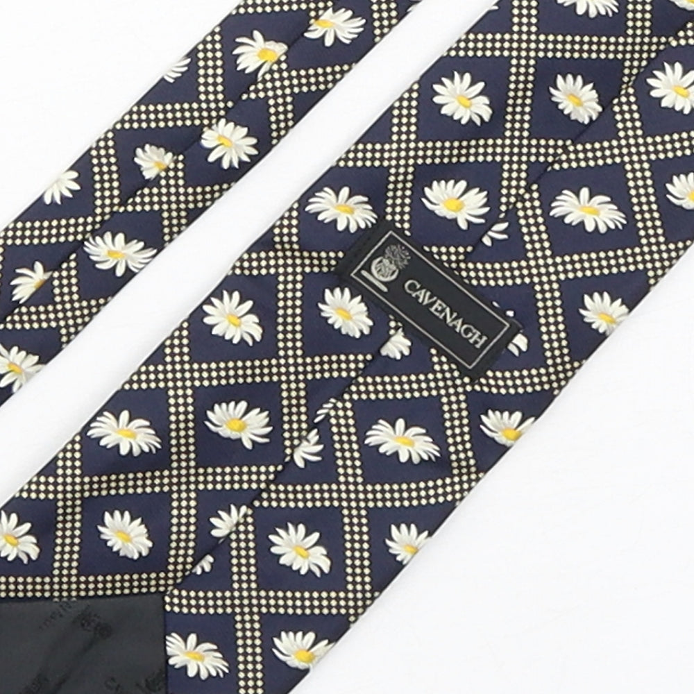 Cavenagh Mens Multicoloured Floral Silk Pointed Tie One Size