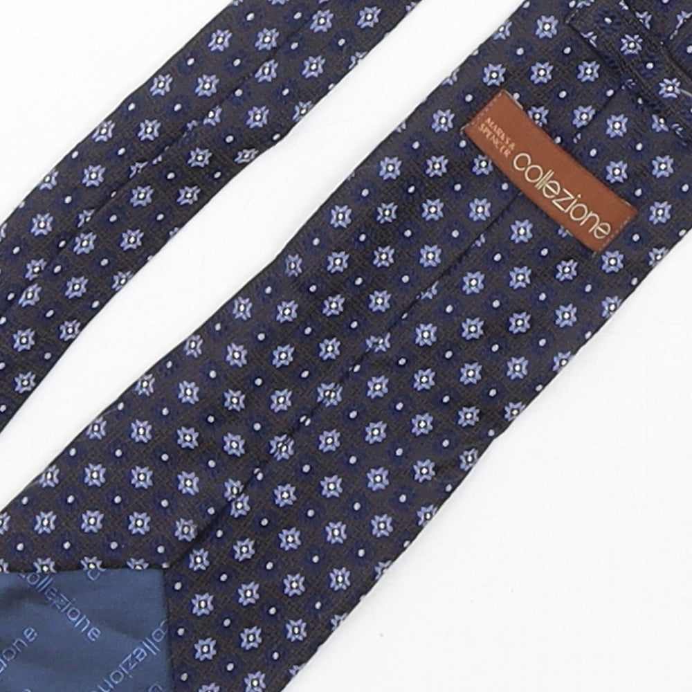 Collezione Mens Multicoloured Geometric Silk Pointed Tie One Size
