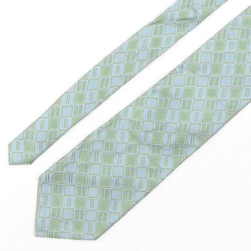 Croft & Barrow Mens Green Plaids & Checks Silk Pointed Tie One Size