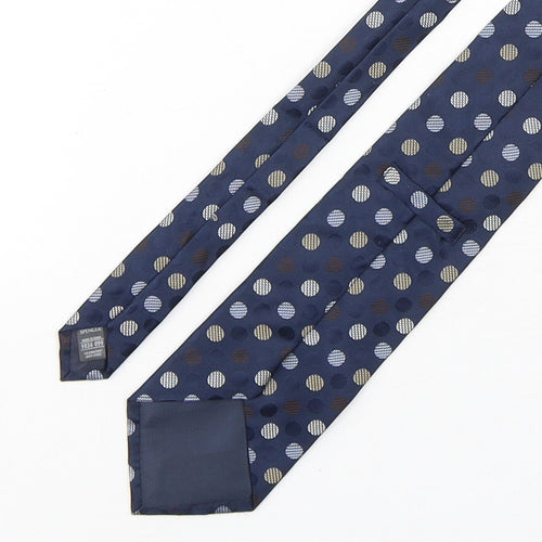 Marks and Spencer Mens Multicoloured Polka Dot Silk Pointed Tie One Size