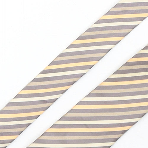 Tom Harrison  Mens Multicoloured Striped Silk Pointed Tie One Size