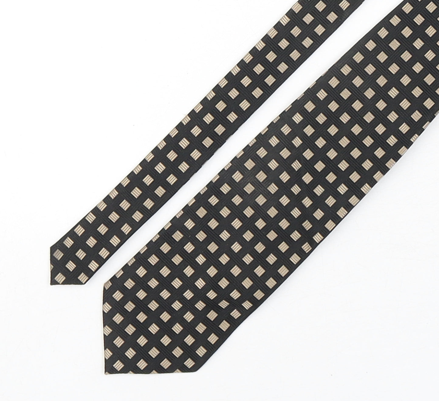 Ben Sherman  Mens Multicoloured Plaids & Checks Silk Pointed Tie One Size