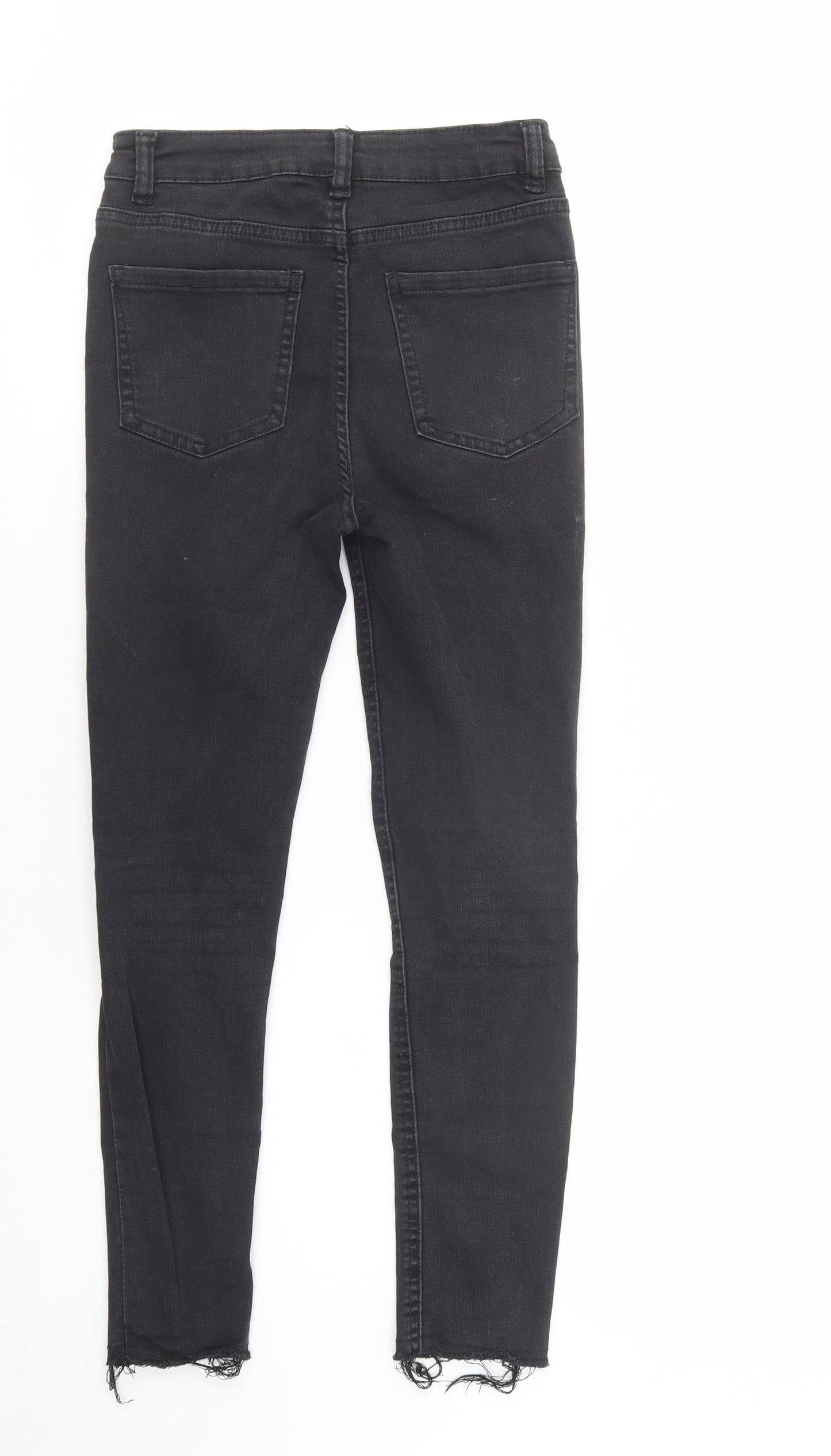 George Girls Black  Cotton Skinny Jeans Size 9-10 Years  Regular Button