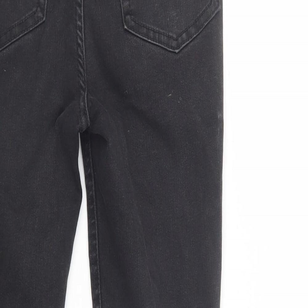 George Girls Black  Cotton Skinny Jeans Size 9-10 Years  Regular Button