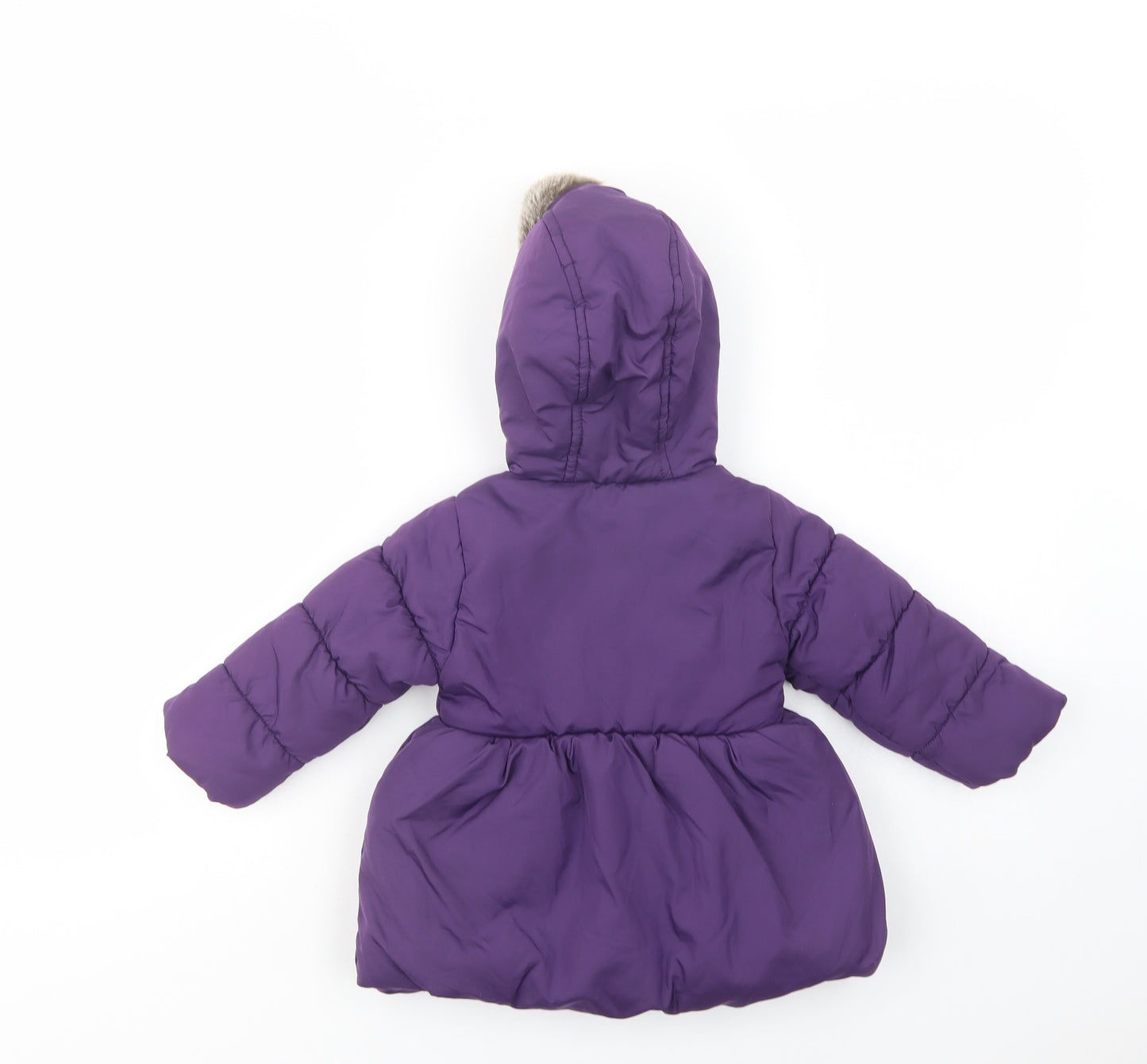 Debenhams Baby Purple   Puffer Jacket Jacket Size 12-18 Months   Zip