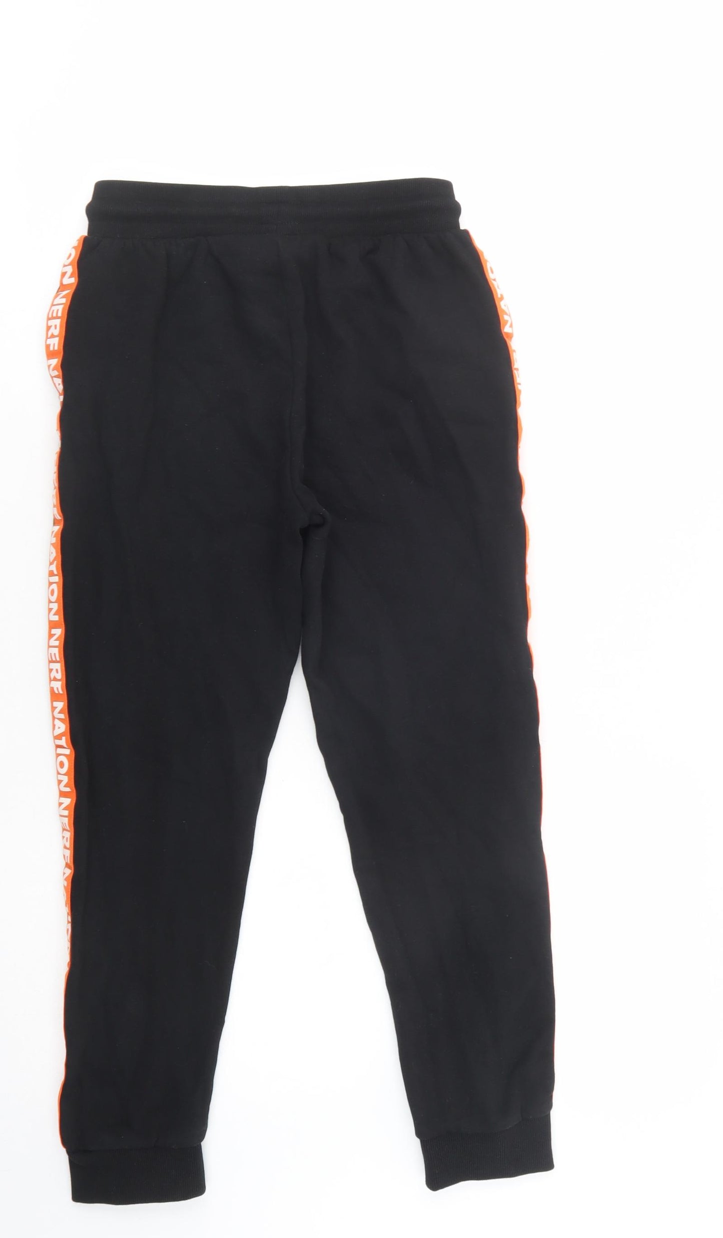 NERF Boys Black  Cotton Jogger Trousers Size 12-13 Years  Regular Drawstring