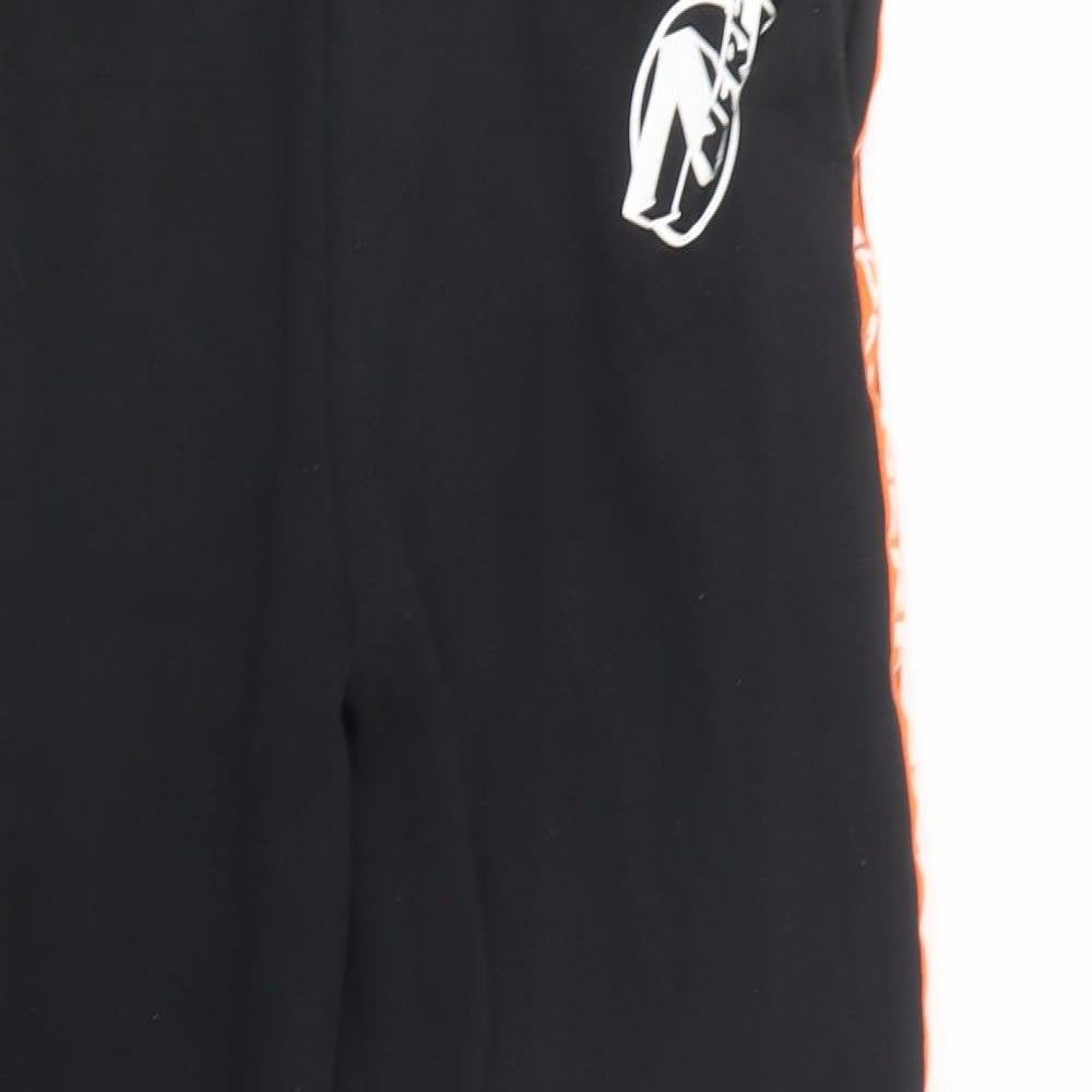 NERF Boys Black  Cotton Jogger Trousers Size 12-13 Years  Regular Drawstring