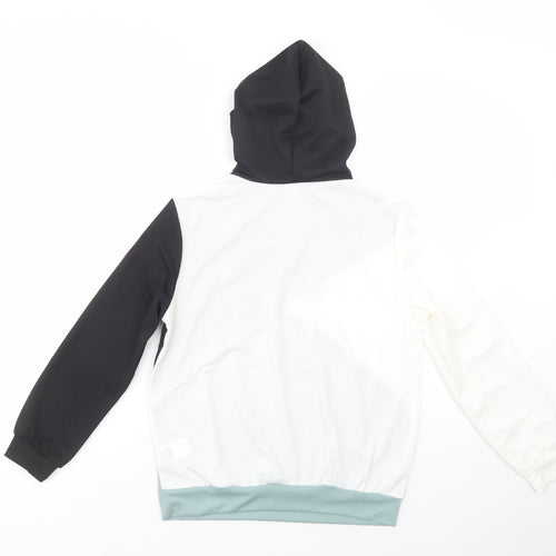 SheIn Girls Multicoloured Colourblock Polyester Pullover Hoodie Size 11-12 Years  Pullover