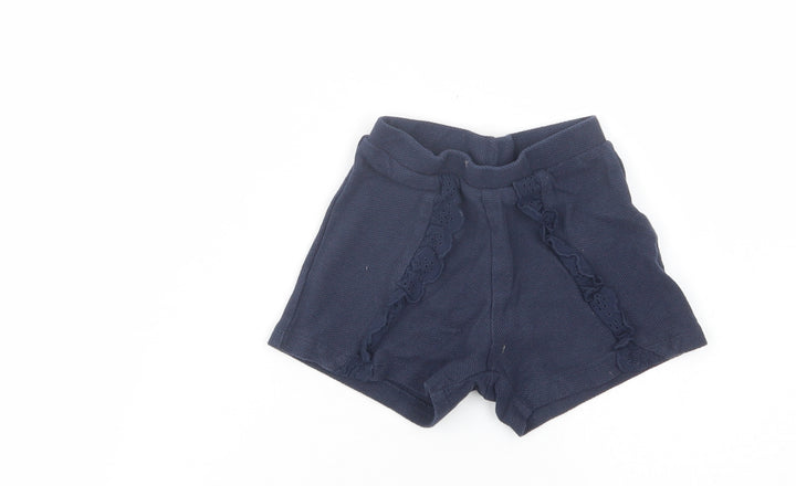 Primark Baby Blue  Cotton Cropped Trousers Size 9-12 Months
