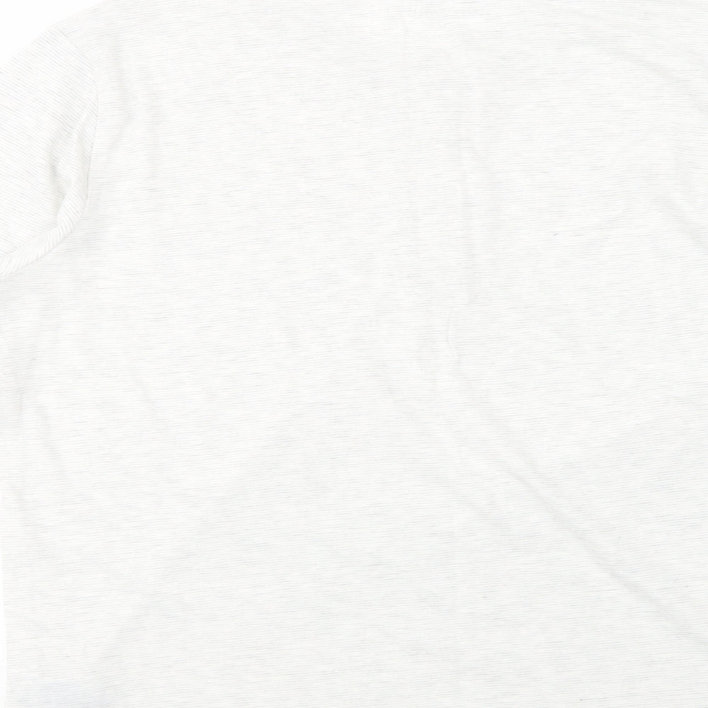 Primark Mens Grey  Cotton  T-Shirt Size M Henley