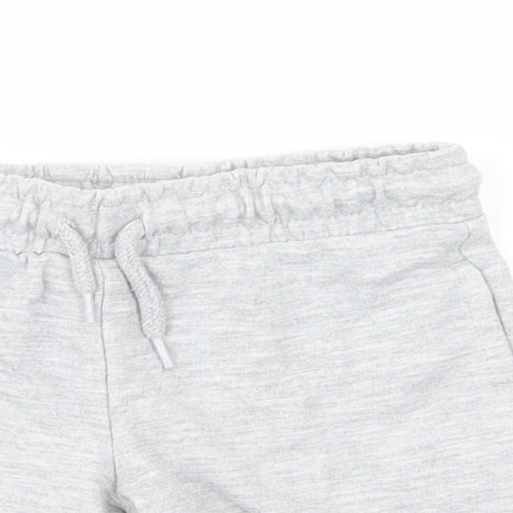Dunnes Stores Boys Grey  Cotton Sweat Shorts Size 2 Years  Regular Drawstring