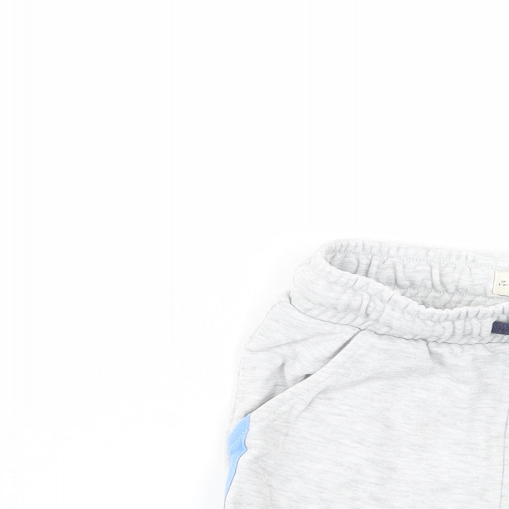 F&F Boys Grey  Cotton Sweat Shorts Size 2-3 Years  Regular Drawstring