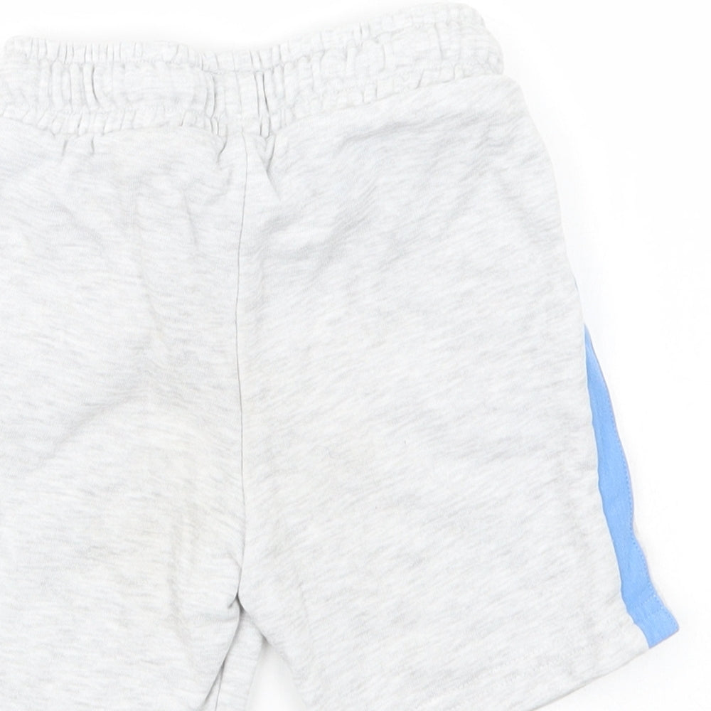 F&F Boys Grey  Cotton Sweat Shorts Size 2-3 Years  Regular Drawstring