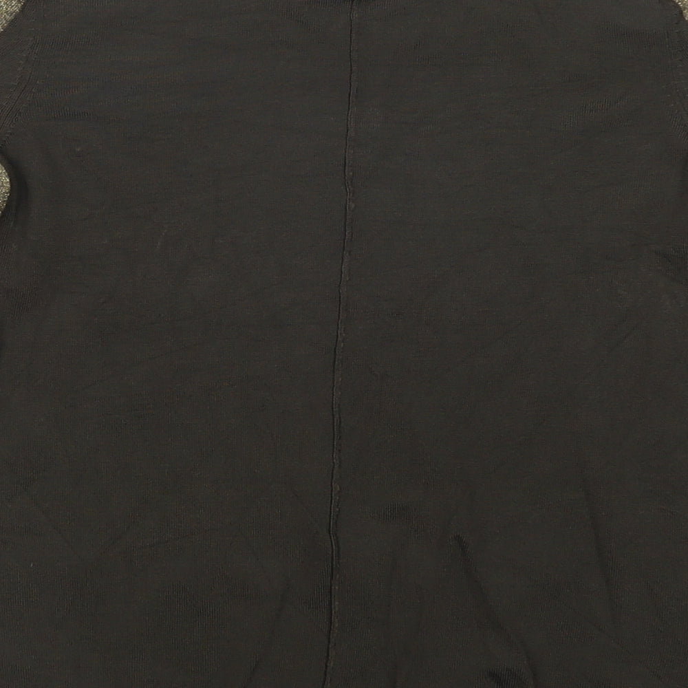 H&M Womens Green  Viscose Basic Blouse Size S Crew Neck