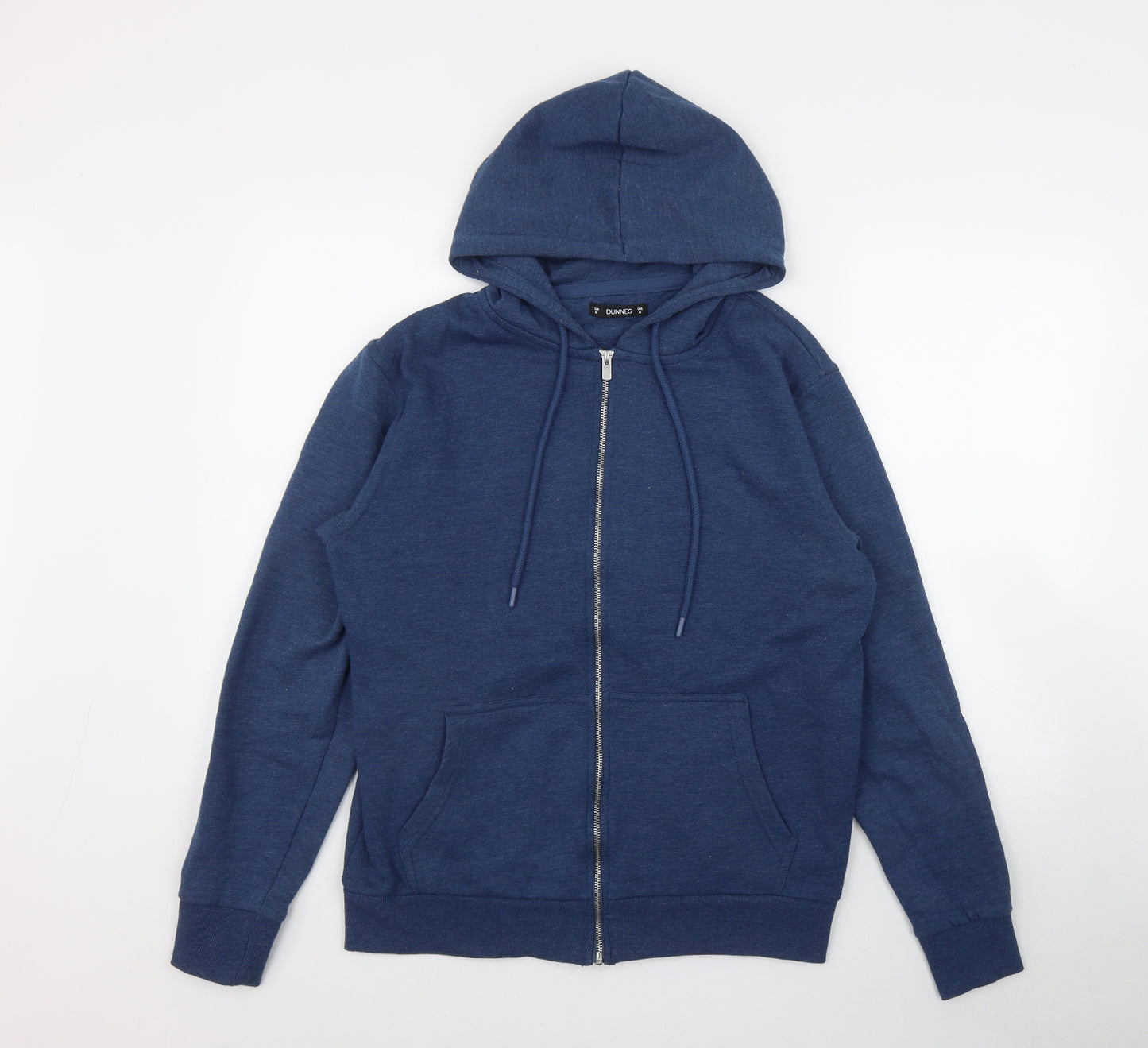Dunnes Stores Mens Blue  Cotton Full Zip Hoodie Size M