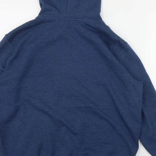 Dunnes Stores Mens Blue  Cotton Full Zip Hoodie Size M