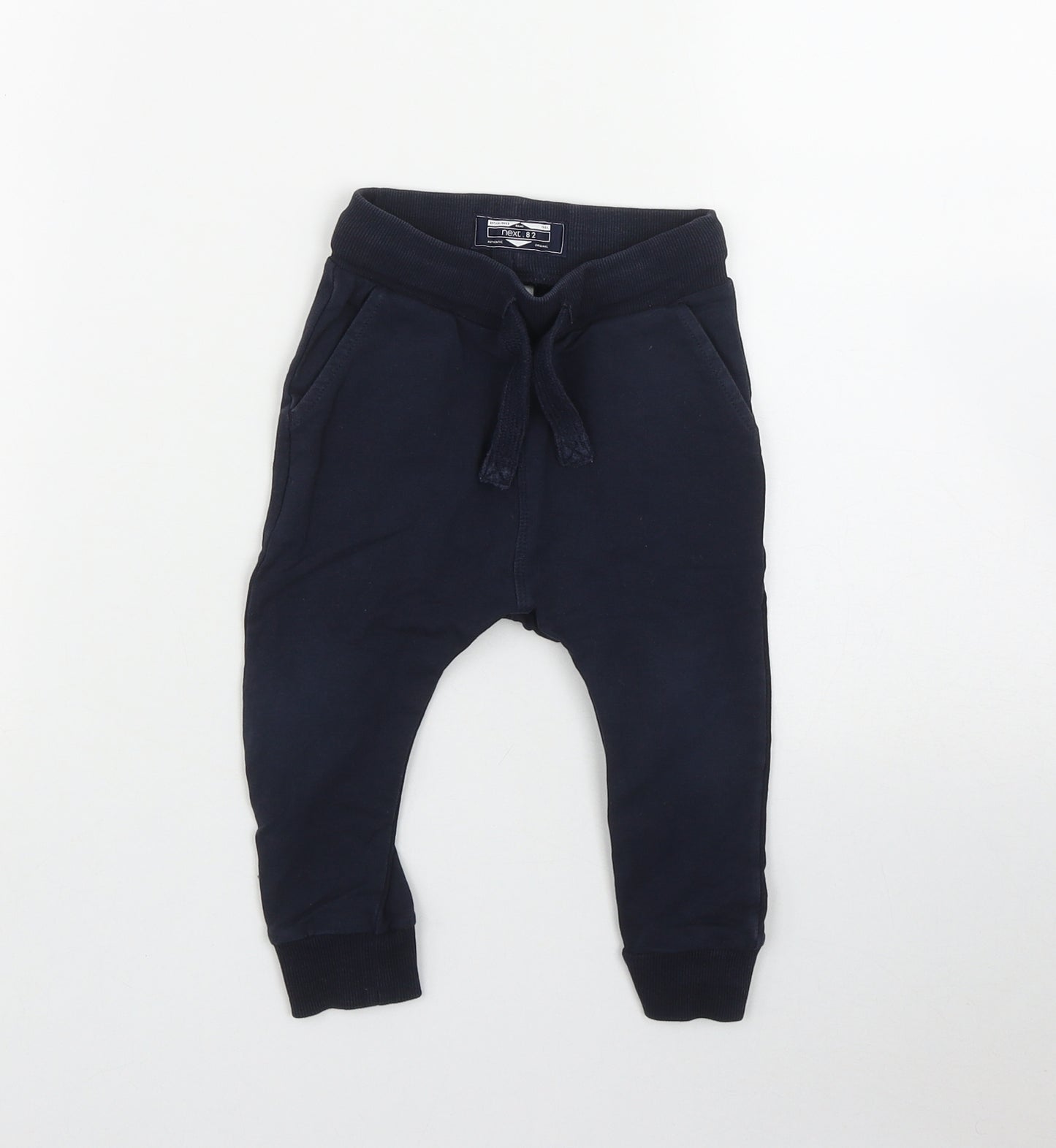 NEXT Boys Blue  Cotton Jogger Trousers Size 12-18 Months