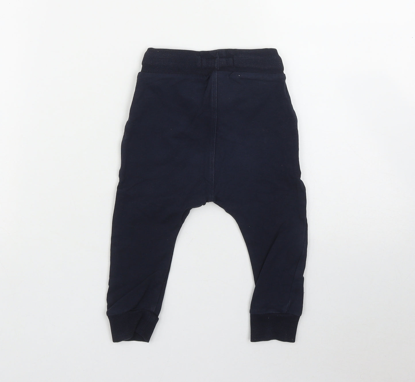 NEXT Boys Blue  Cotton Jogger Trousers Size 12-18 Months