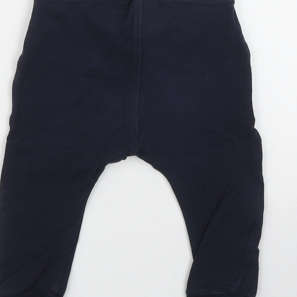 NEXT Boys Blue  Cotton Jogger Trousers Size 12-18 Months