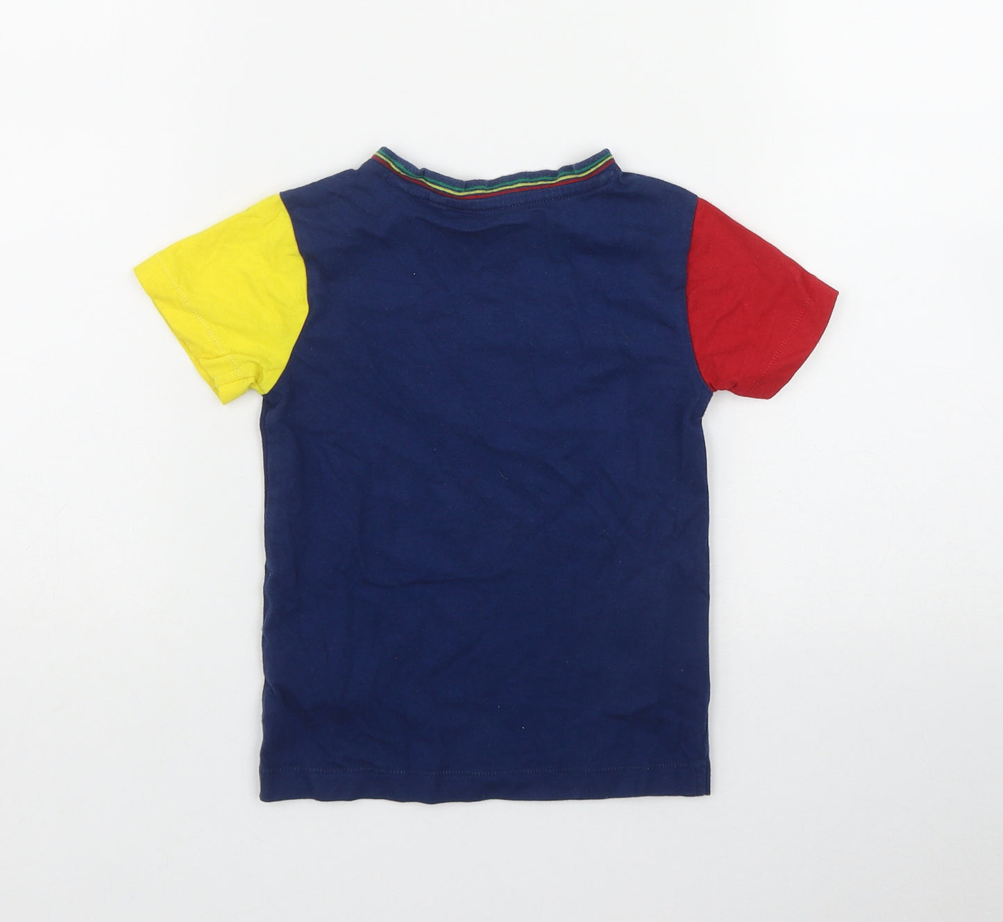 NEXT Baby Blue  Cotton Basic T-Shirt Size 18-24 Months Round Neck