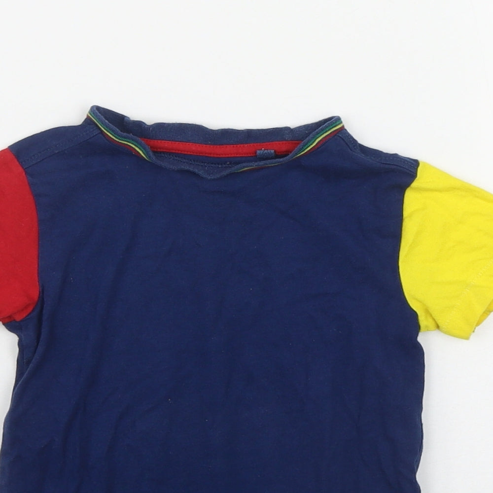 NEXT Baby Blue  Cotton Basic T-Shirt Size 18-24 Months Round Neck