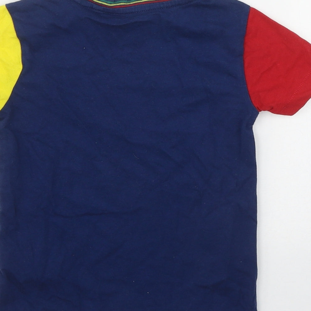 NEXT Baby Blue  Cotton Basic T-Shirt Size 18-24 Months Round Neck
