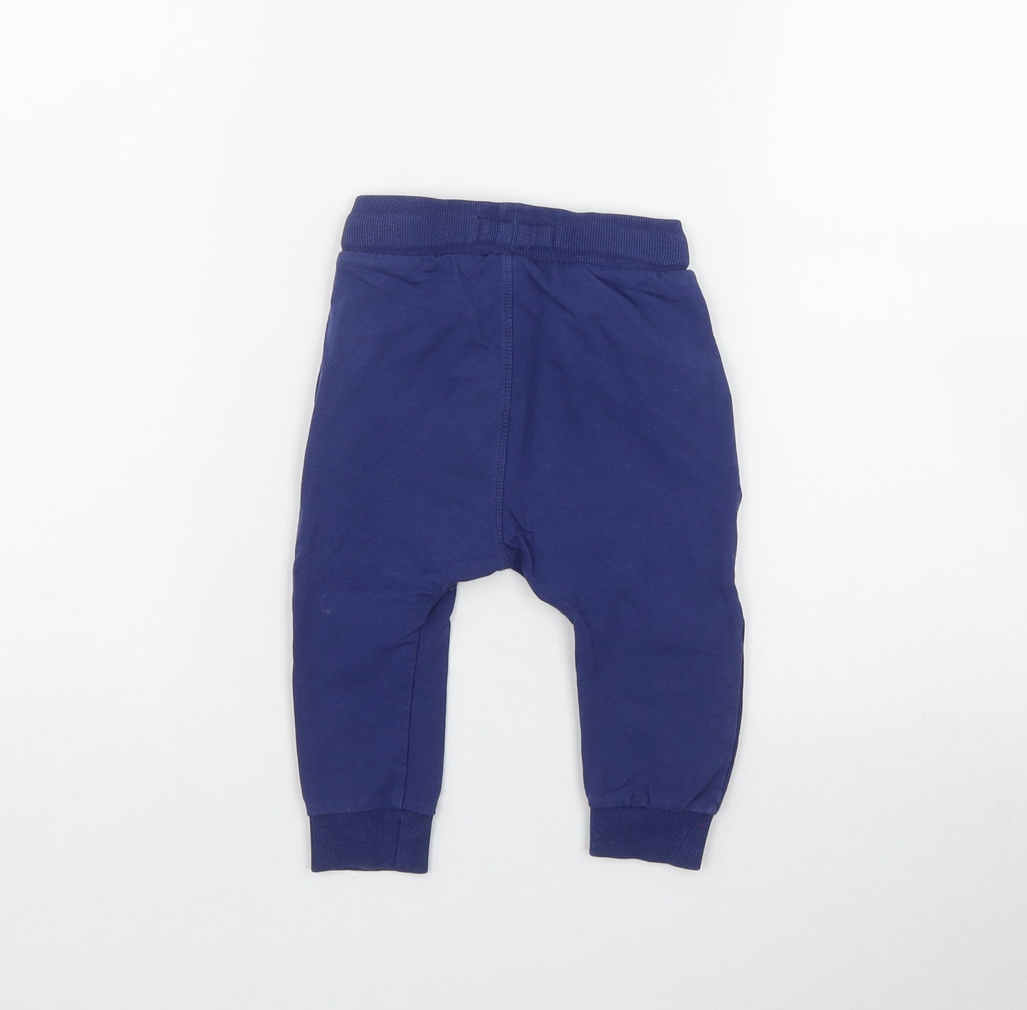NEXT Boys Blue  Cotton Jogger Trousers Size 12-18 Months