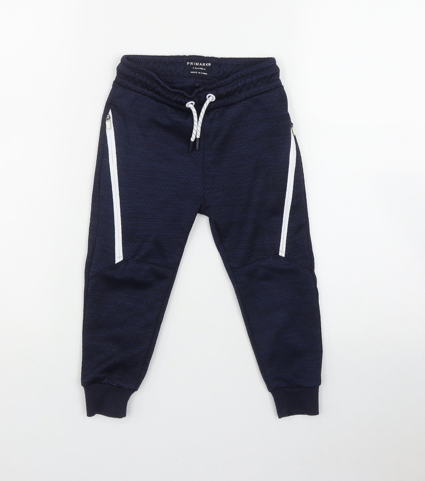 Primark Boys Blue  Polyester Jegging Trousers Size 2-3 Years  Regular