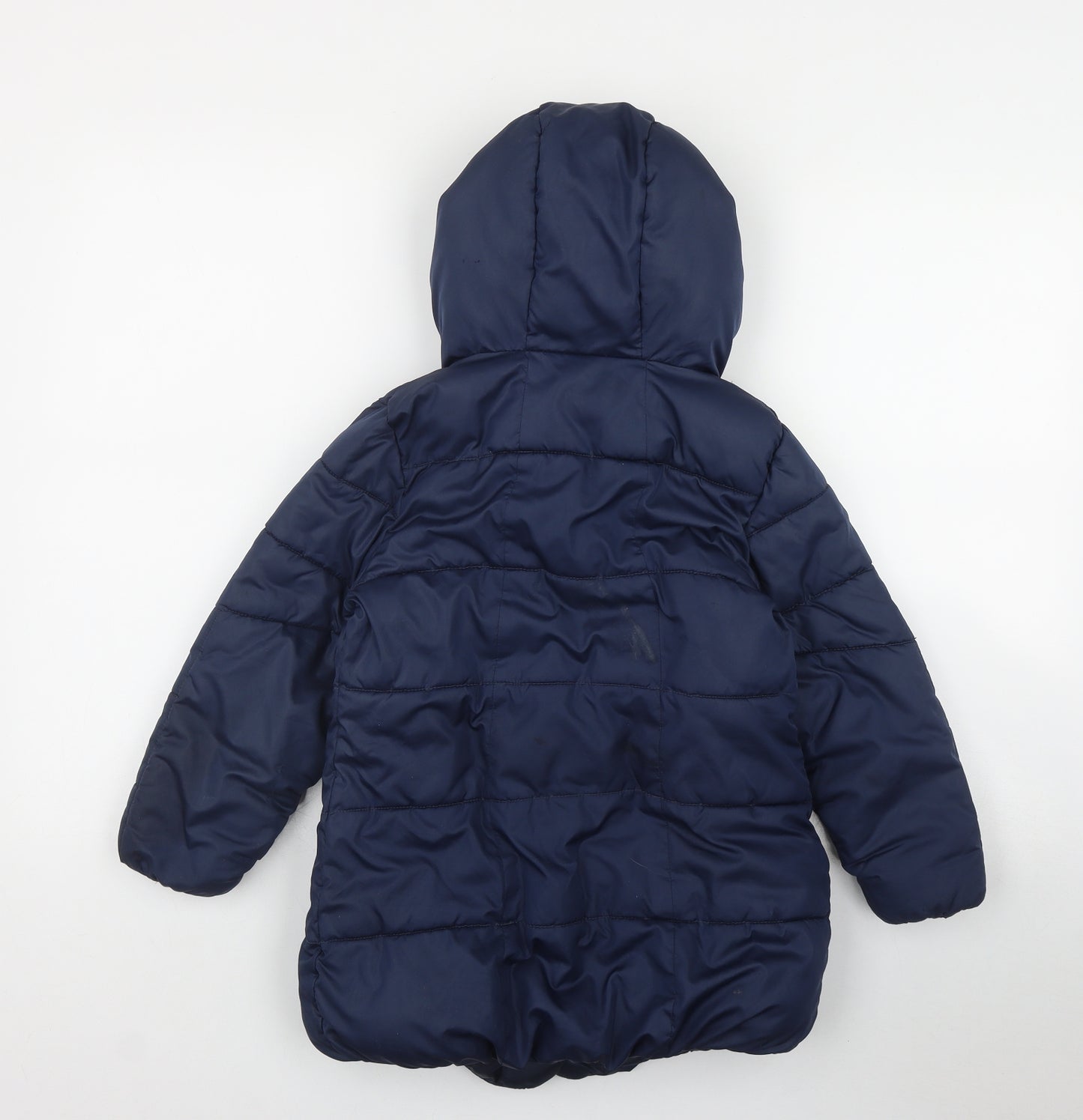 NEXT Girls Blue   Puffer Jacket Coat Size 7 Years  Zip