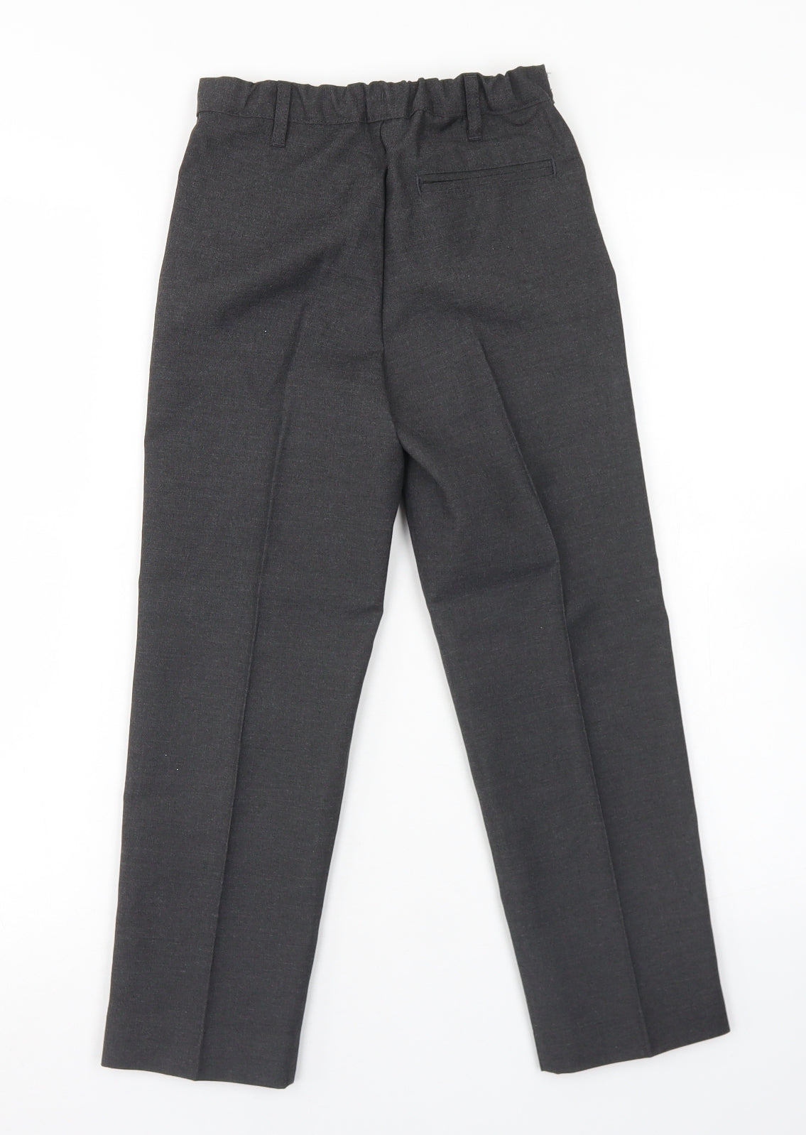 TU Boys Grey  Polyester Dress Pants Trousers Size 7 Years  Regular Hook & Eye - Schoolwear