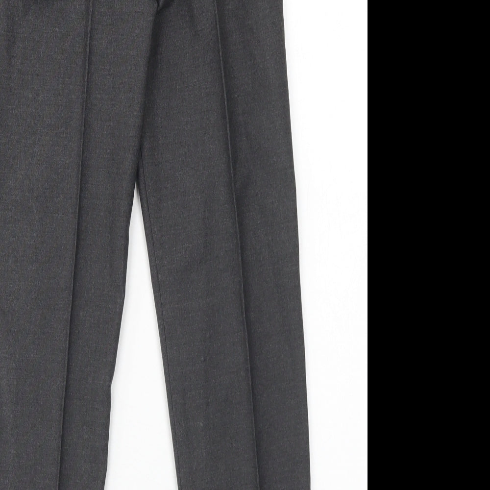 TU Boys Grey  Polyester Dress Pants Trousers Size 9 Months  Regular Hook & Eye - School Wear